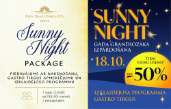 Sunny Night Package / Ekskluzīvs Piedāvājums - 18.10