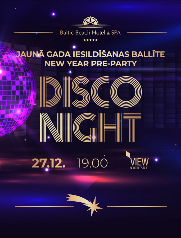 Jaunā gada Pre-party Disco Vakars / 27.12 - Izpārdots!