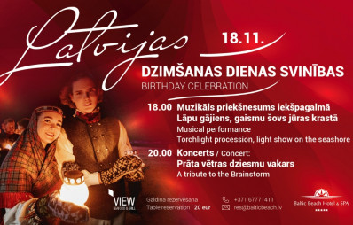 Latvijas dzimšanas dienas svinības / 18.11. / Bezmaksas pasākums