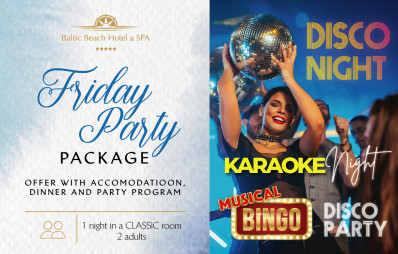 Friday Party Package/ offer with accommodation and entertainment