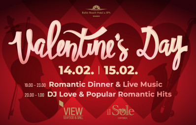 VALENTINE'S DAY -  dinner & live music/ 2pers.