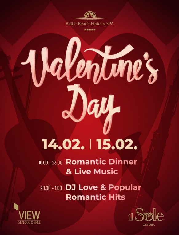 VALENTINE'S DAY -  dinner & live music/ 2pers.