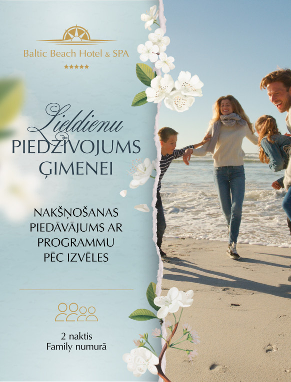 Lieldienu Piedzīvojums Ģimenei/  (2 naktis, 2 pieaugušie, 2 bērni)